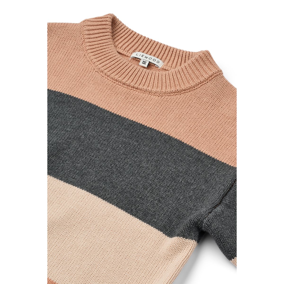 LIEWOOD ORLANE Stribet Striktrøje - Pale tuscany multi mix - Sweater