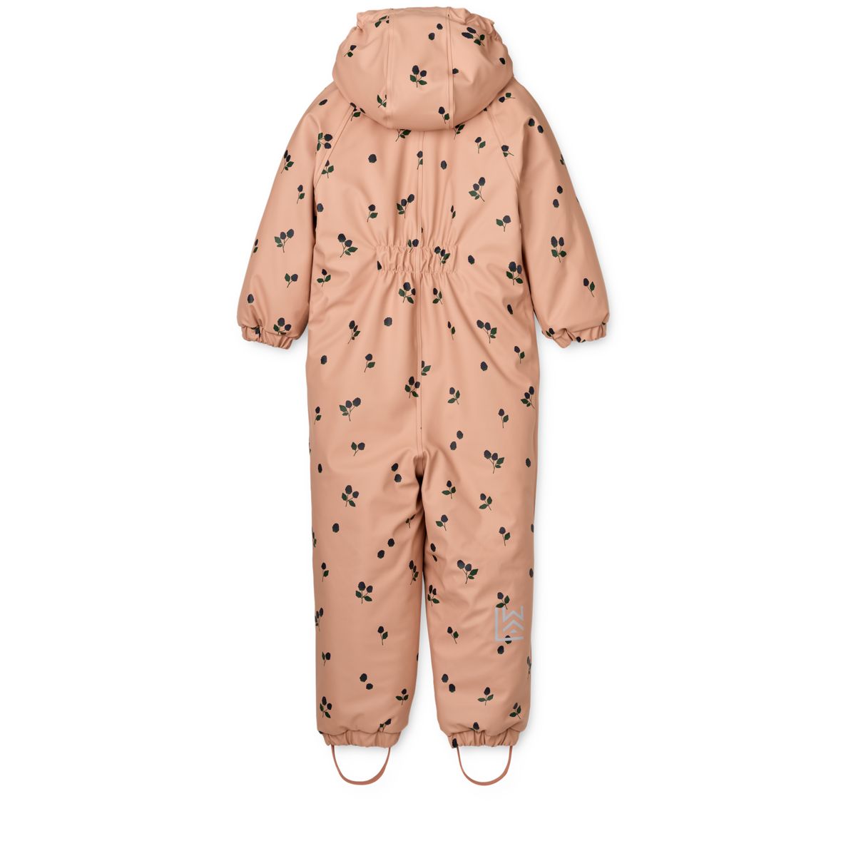 LIEWOOD MADDY PU-regndragt - Berry / Pale tuscany / Embroidery - SUIT