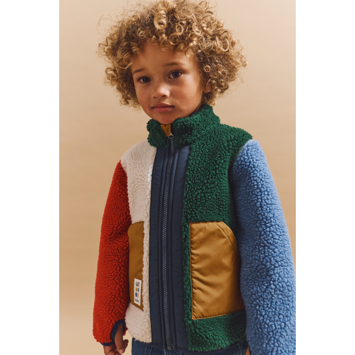 LIEWOOD Noam Fleecejakke - Garden green multi mix - Jakker