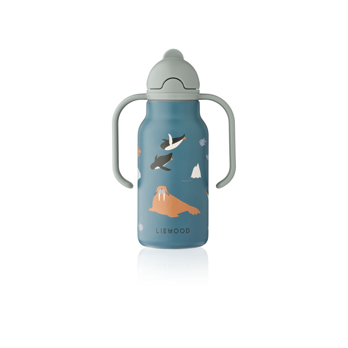 LIEWOOD KIMMIE vandflaske i stål 250 ml - Arctic Sea / Ocean view - Vandflaske