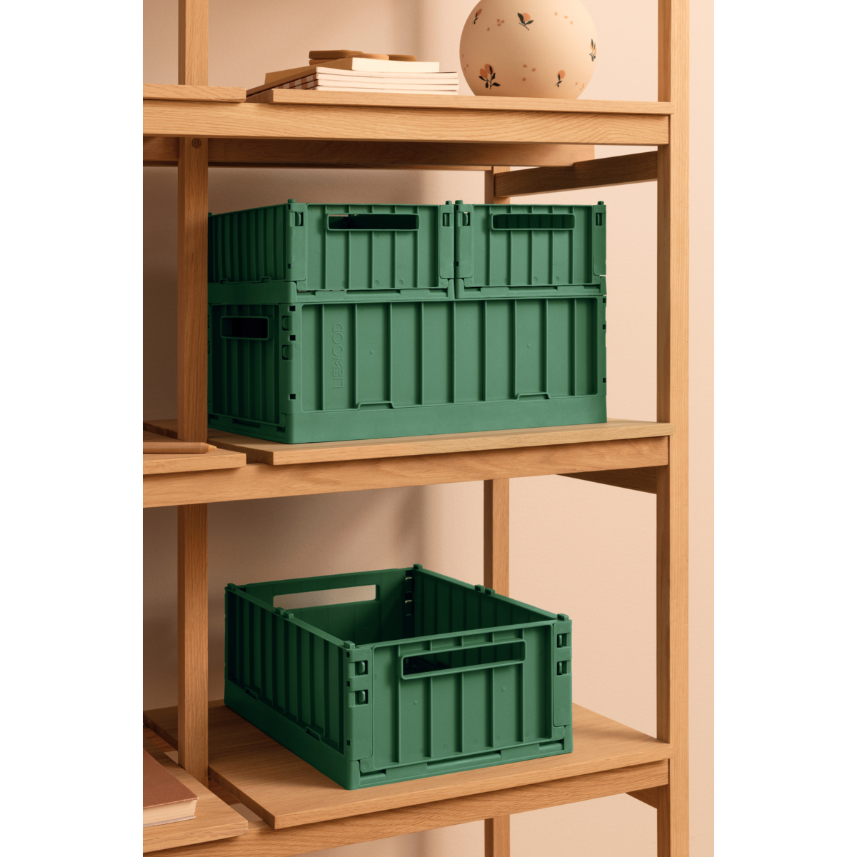LIEWOOD Weston lille opbevaringskasse 2-pak - Dusty ivy - Opbevaringskasser