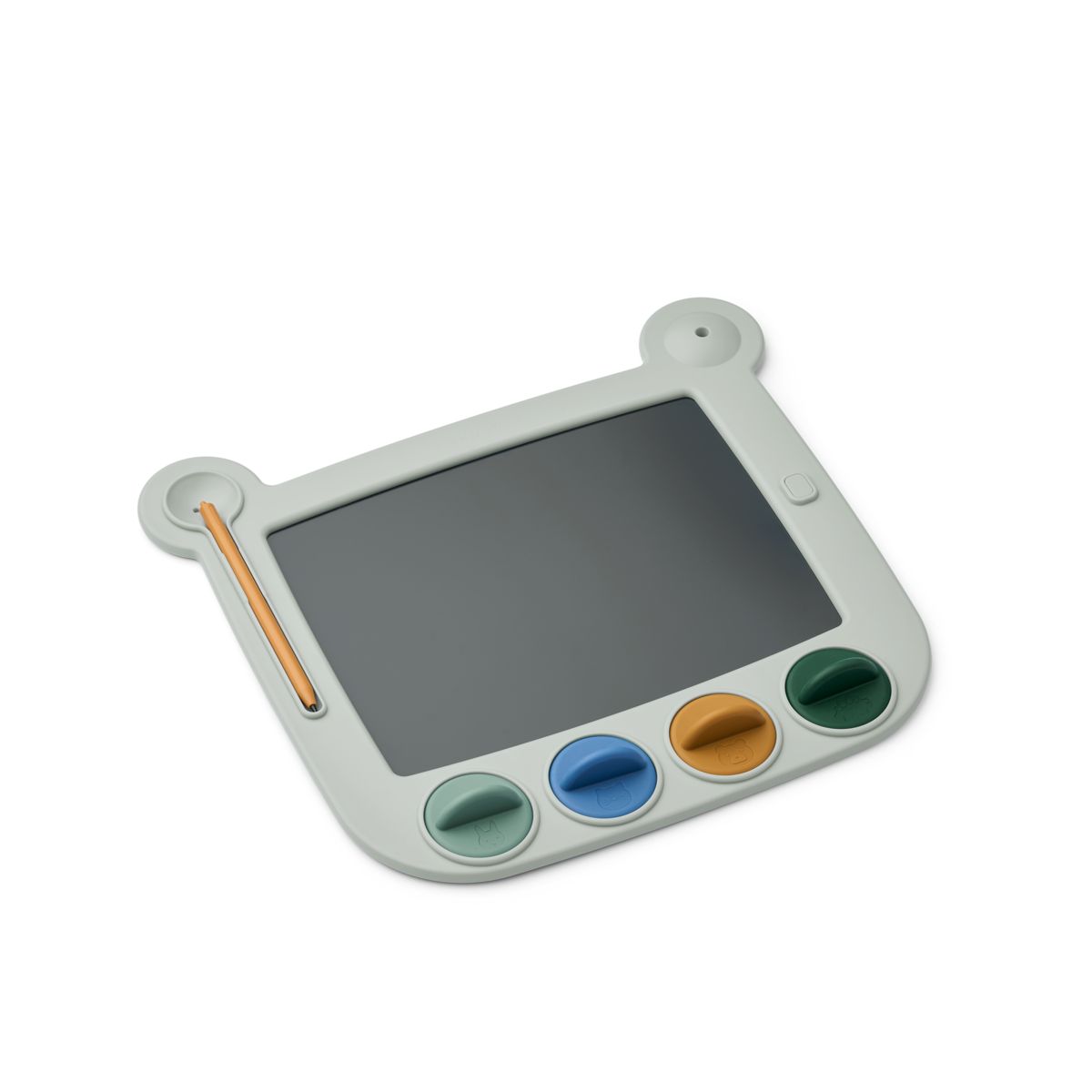 LIEWOOD VENZORA LCD Tegnetavle med stempler - Dove blue multi mix - Kreativt legetøj