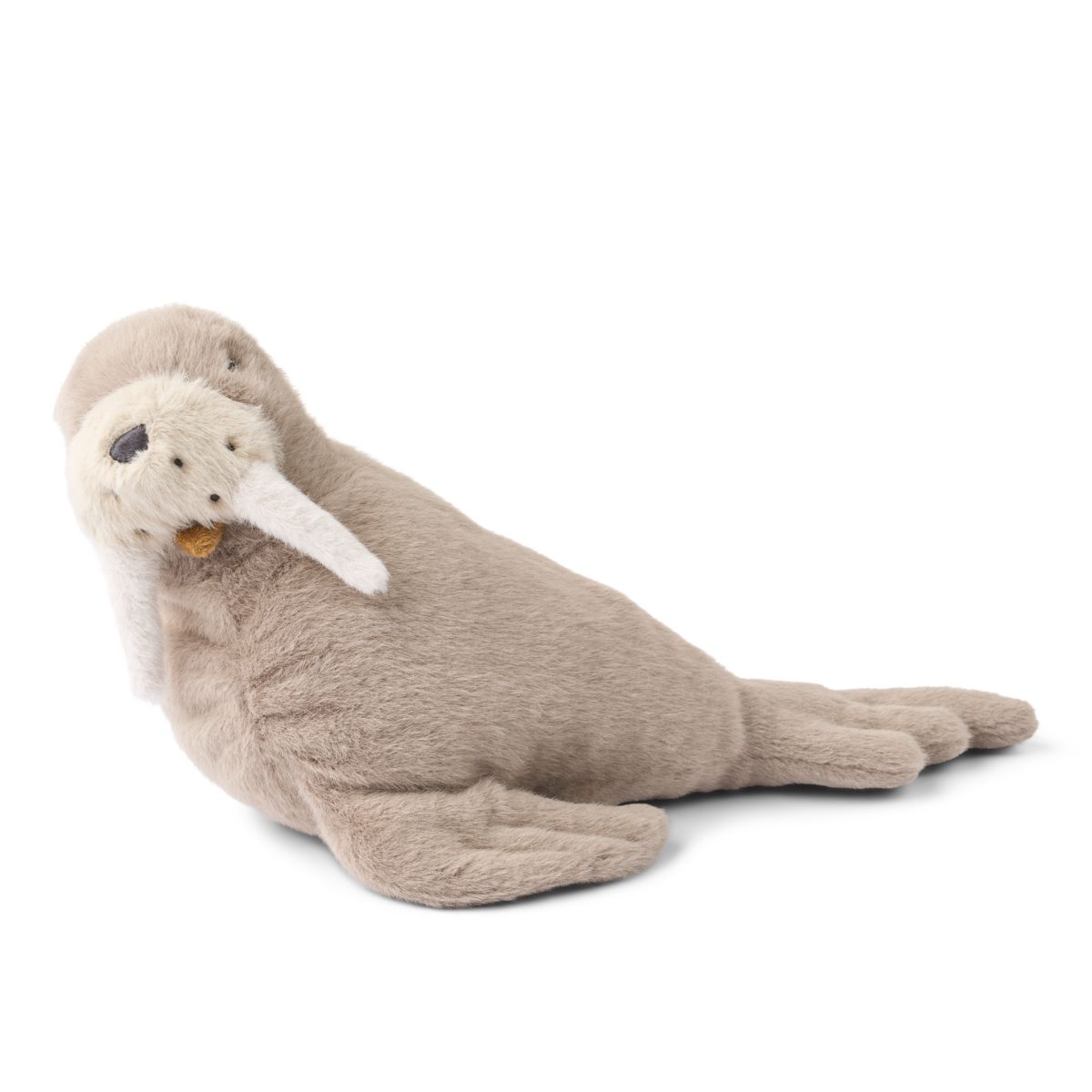 LIEWOOD Berto Hvalrosbamse - Stone beige - Pile & Fleece