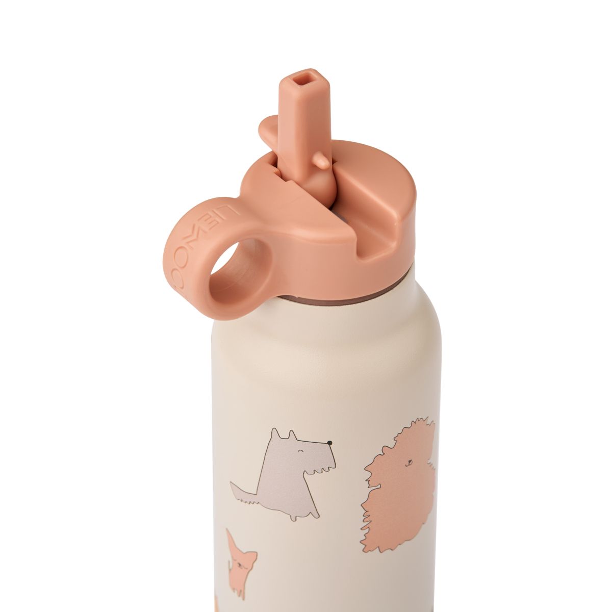 LIEWOOD Falk Vandflaske 350 Ml - Cats and Dogs / Sandy - Vandflaske