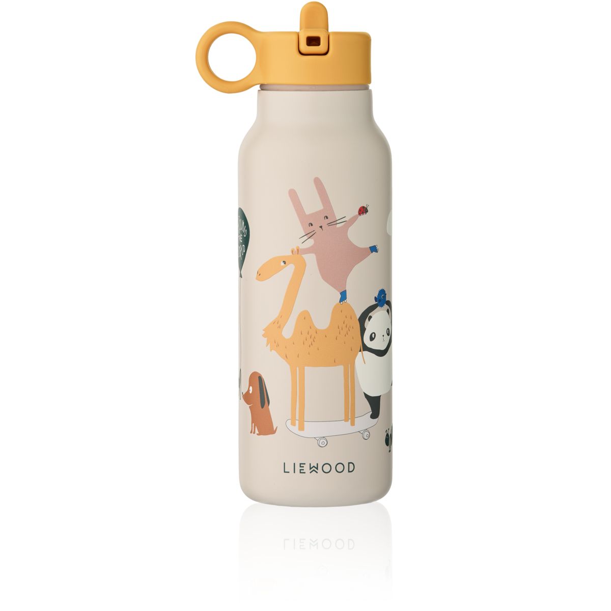 LIEWOOD Falk Vandflaske 350 Ml - Around the world / Sandy - Vandflaske