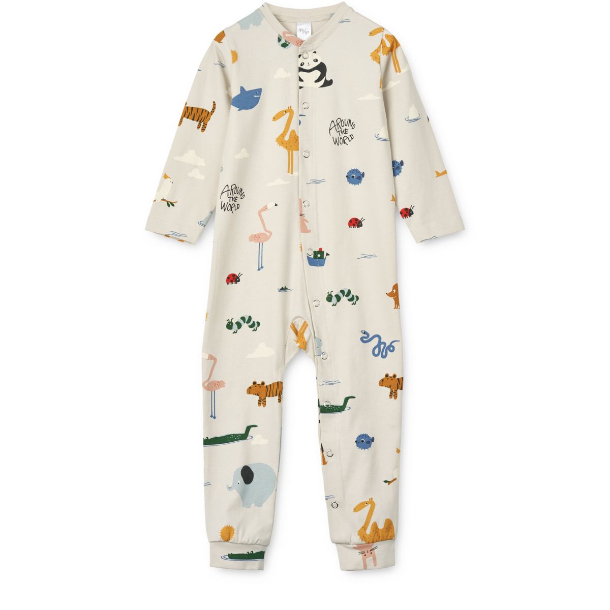 LIEWOOD BIRK Mønstret Natdragt - Around the world / Sandy - Pyjamas Jumpsuits