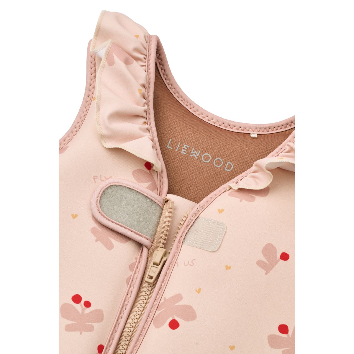 LIEWOOD Dove Badevest med flæser - Butterfly / Apple blossom - Svømmevest