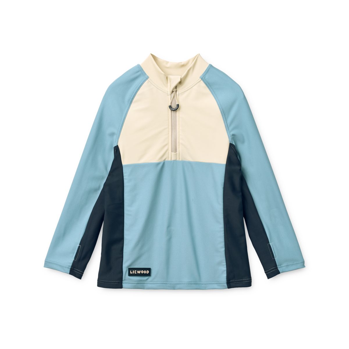 LIEWOOD OLUF badebluse - Beach blue mix - Svømmetrøje