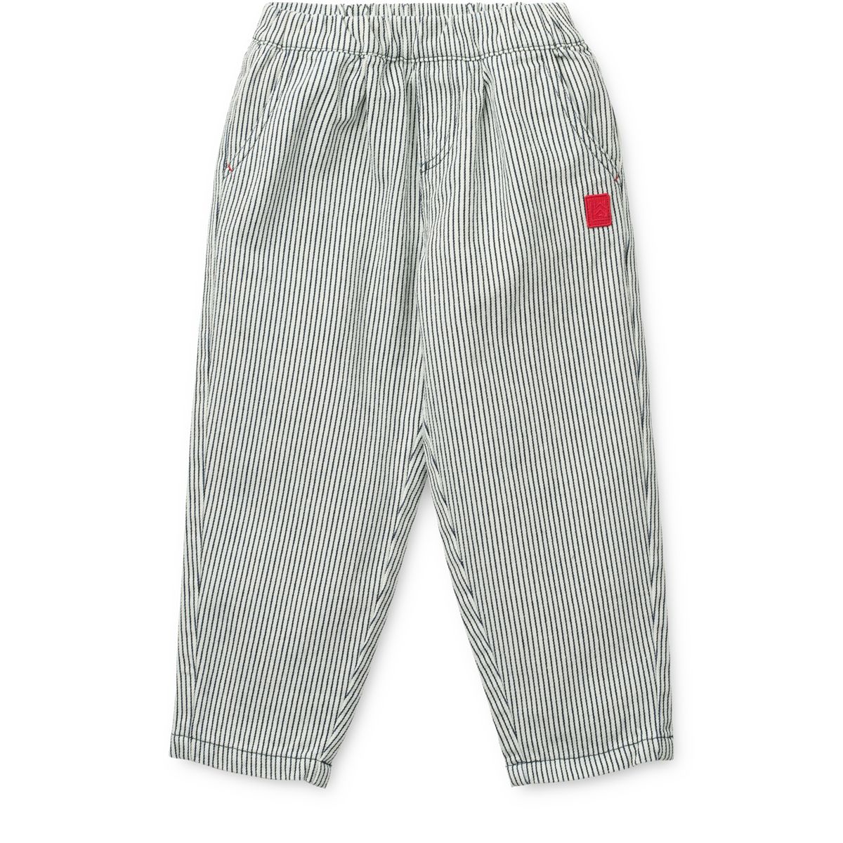 LIEWOOD BORRIS Stribede Denimbukser - Classic navy / Creme de la creme - Bukser