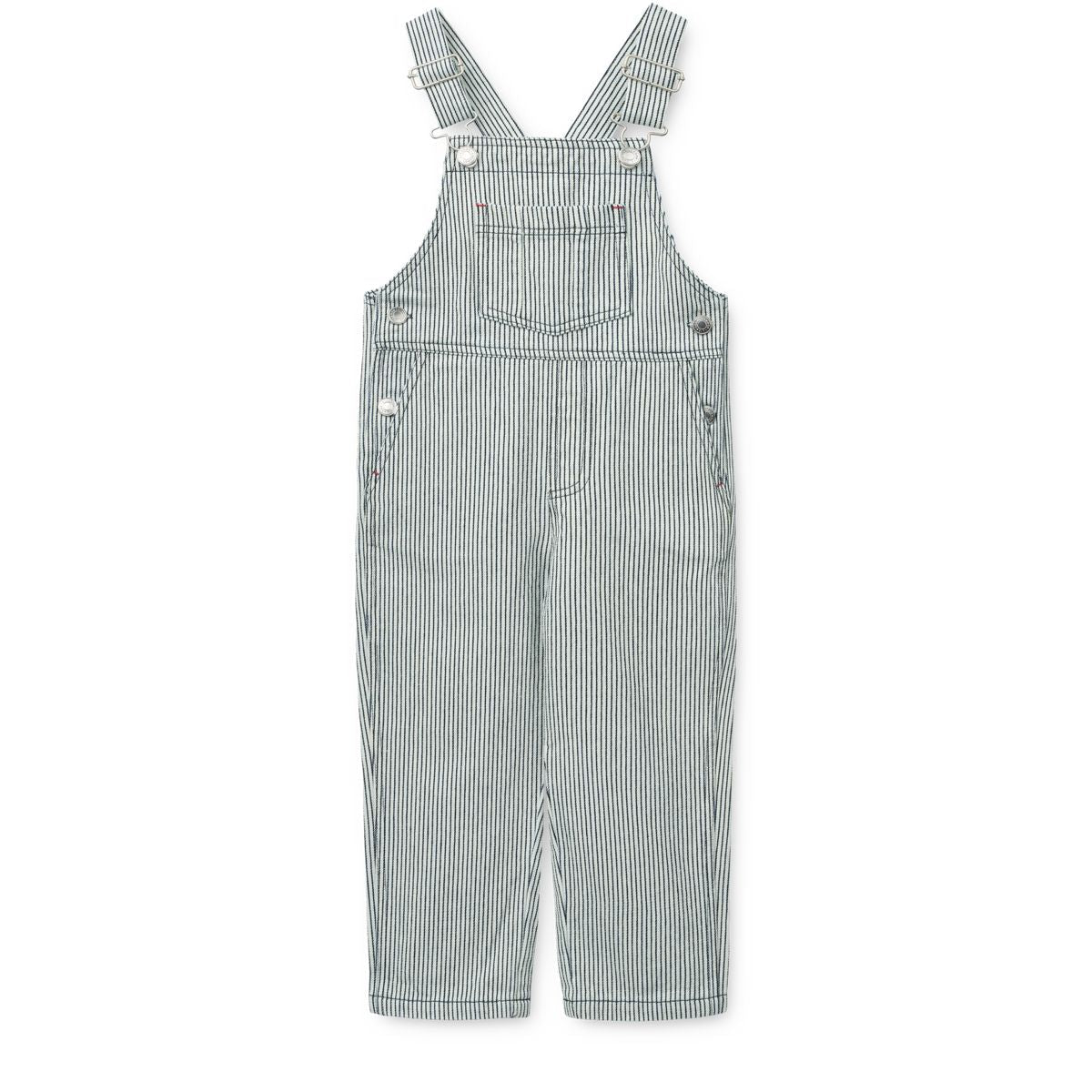 LIEWOOD DELANI stribede denimoveralls - Classic navy / Creme de la creme - Overalls
