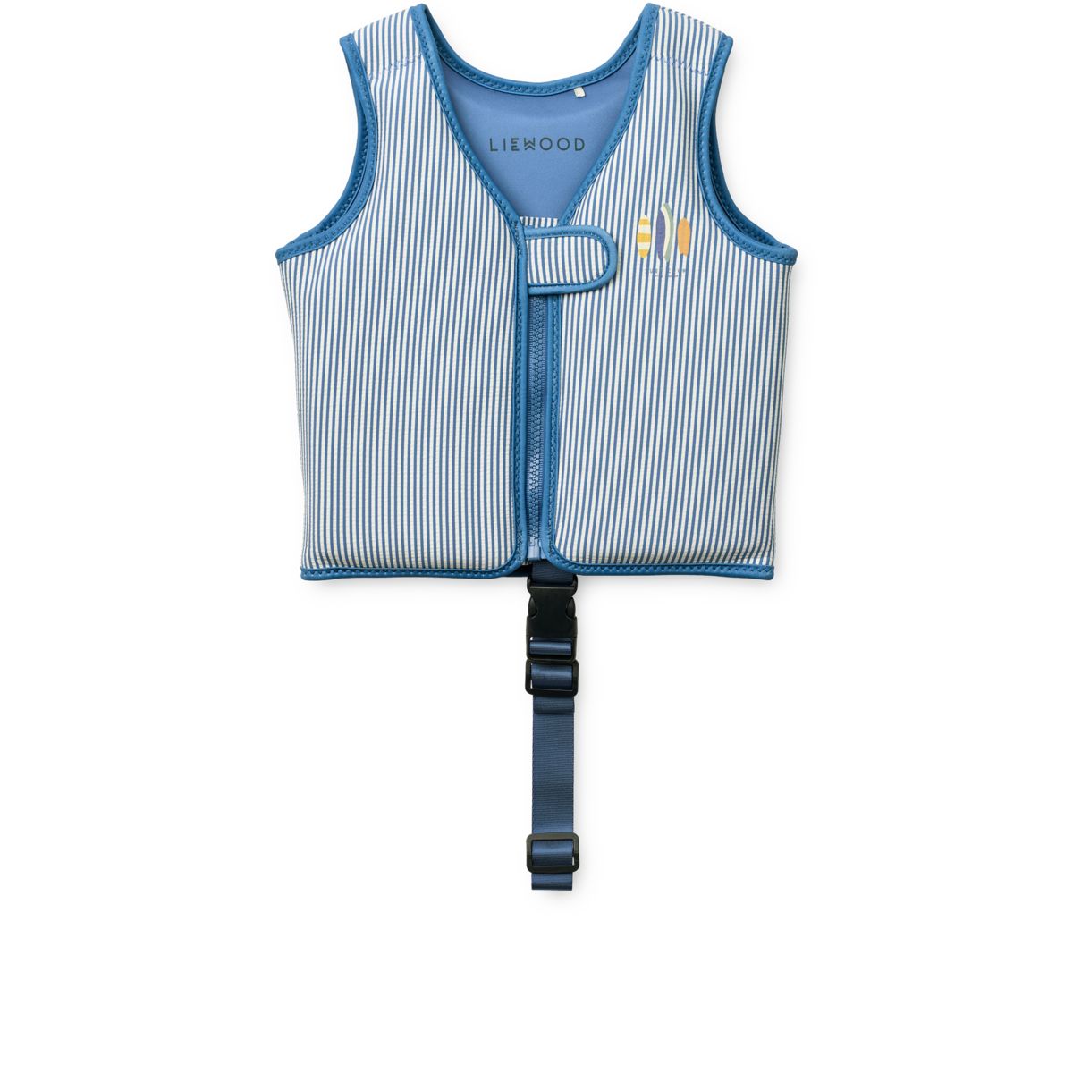 LIEWOOD DOVE Badevest i bæk-og-bølge - Y/D stripe Riverside / Creme de la creme - Svømmevest