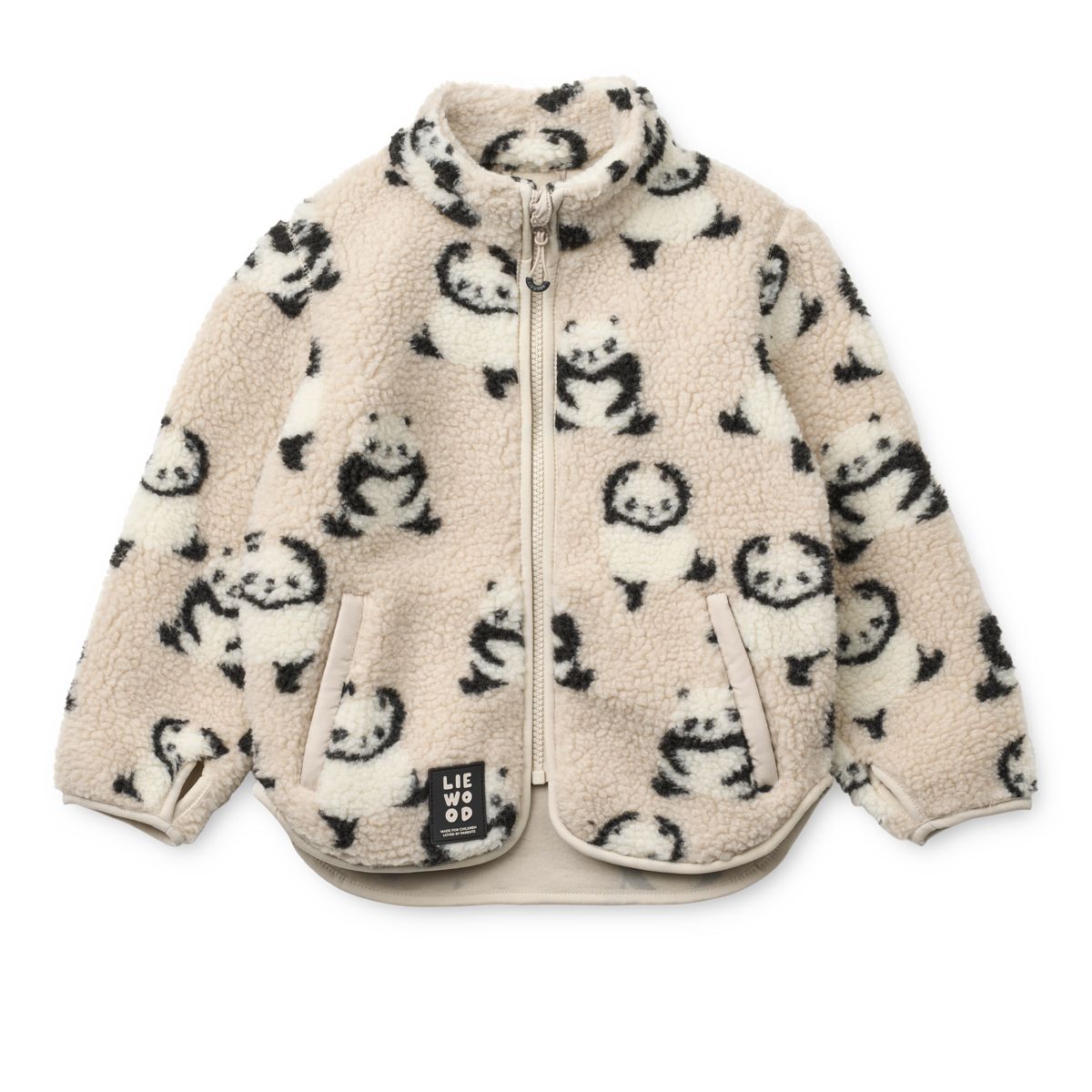 LIEWOOD Nolan Fleecejakke - Panda / Sandy - Jakker