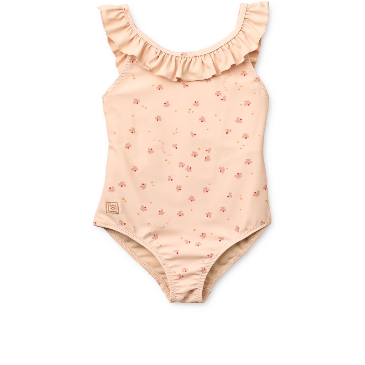 LIEWOOD Kallie Badedragt Med Print Og Flæse - Mini Butterfly / Apple blossom - Badedragt