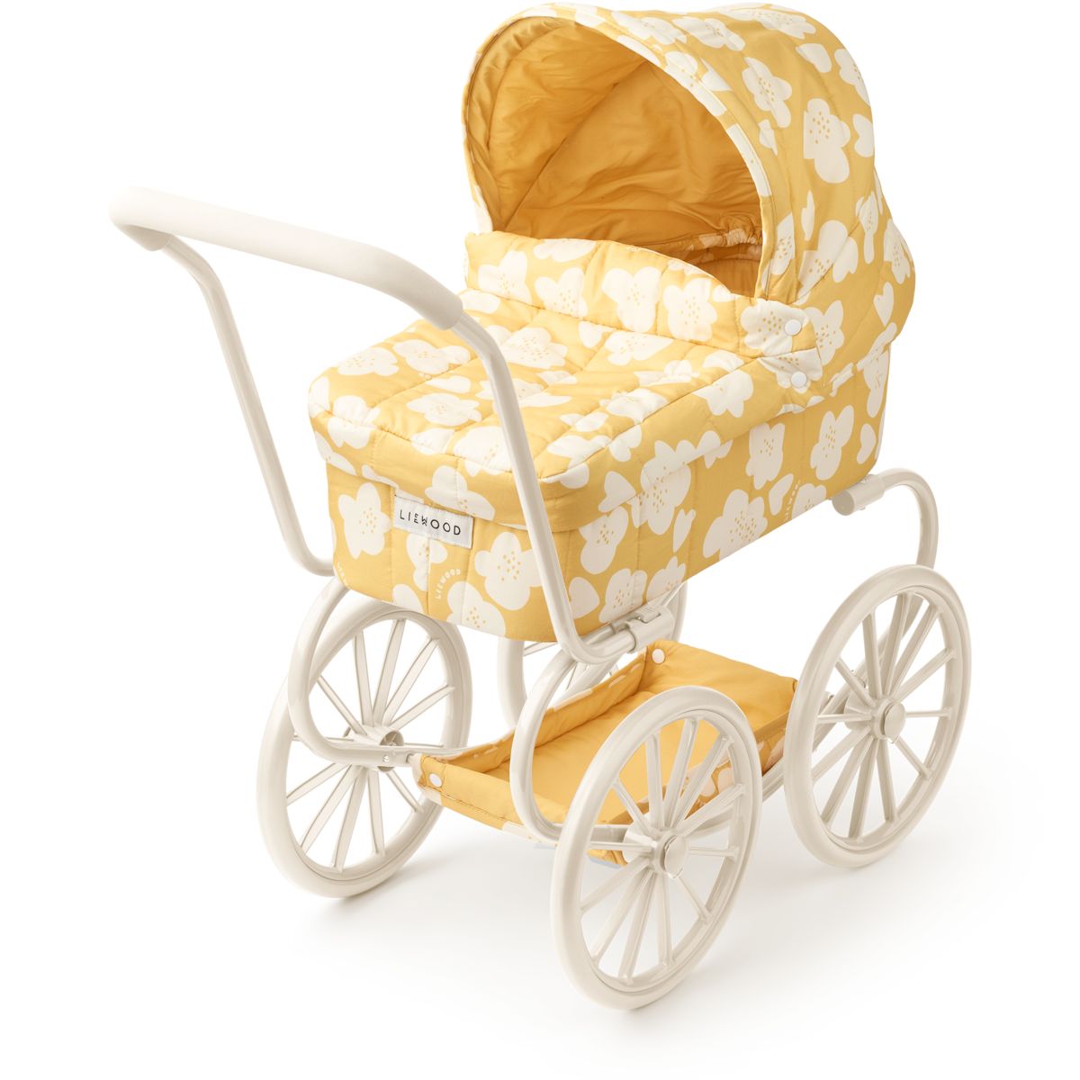 LIEWOOD Adaline Dukkevogn - Flower / Lemon yellow - FORUDSÆT SPIL