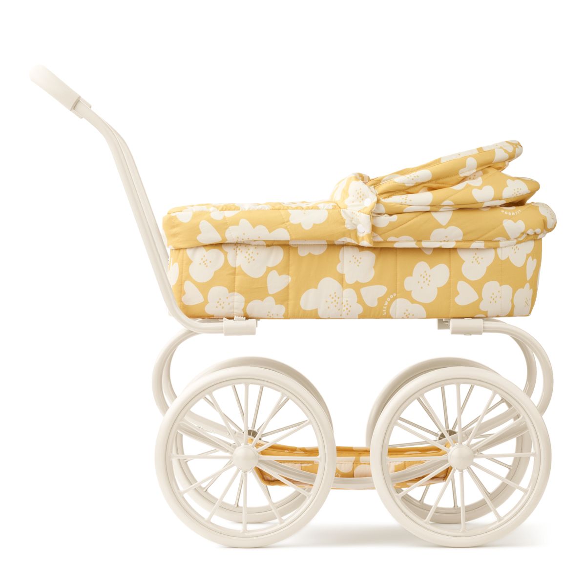 LIEWOOD Adaline Dukkevogn - Flower / Lemon yellow - FORUDSÆT SPIL