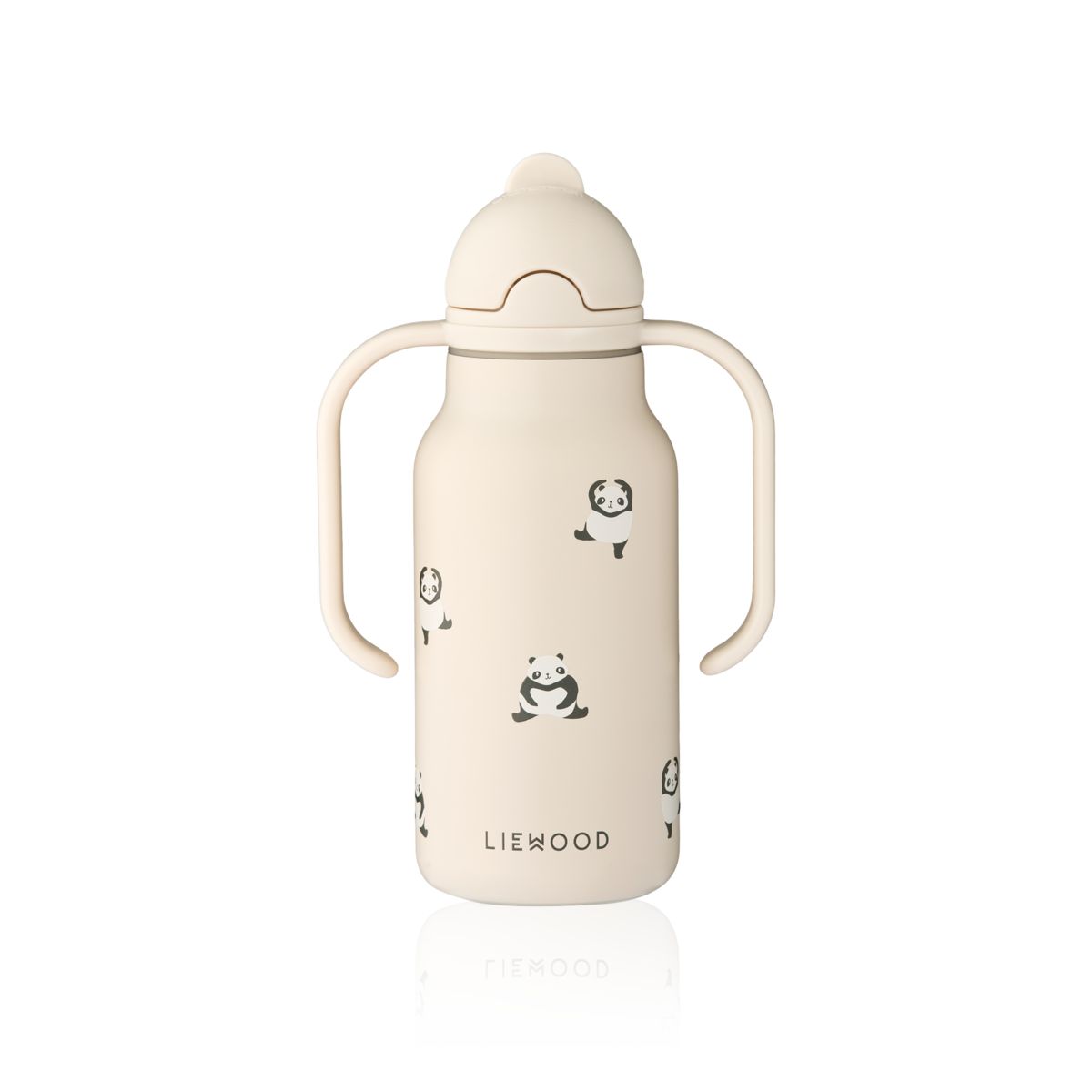 LIEWOOD KIMMIE vandflaske i stål 250 ml - Mini panda / Sandy - Vandflaske