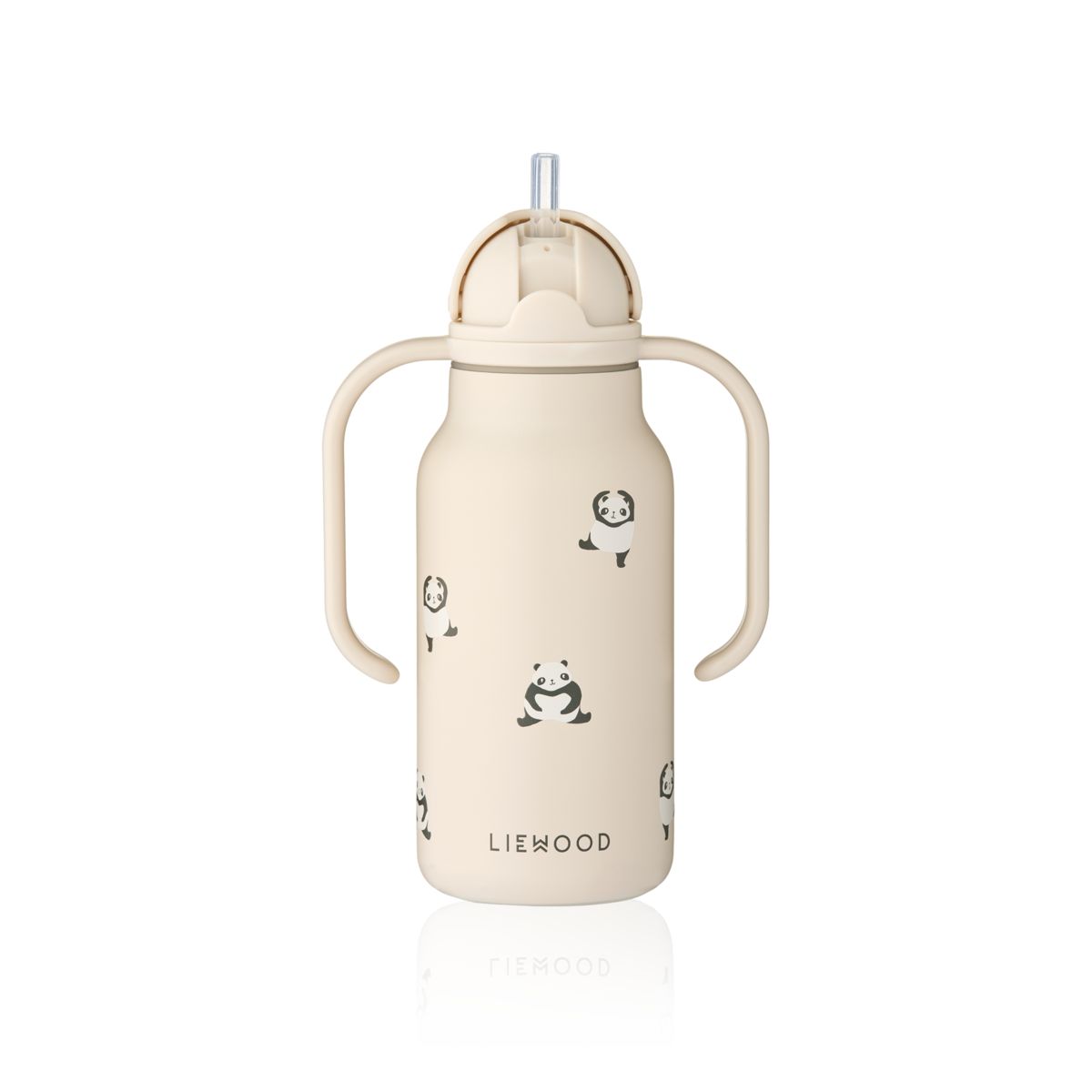 LIEWOOD KIMMIE vandflaske i stål 250 ml - Mini panda / Sandy - Vandflaske