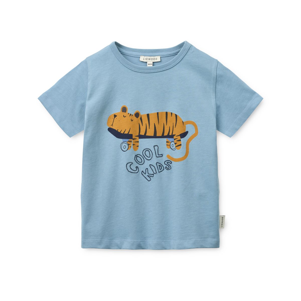 LIEWOOD APIA Kortærmet T-shirt - Tiger / Beach blue - T-shirt