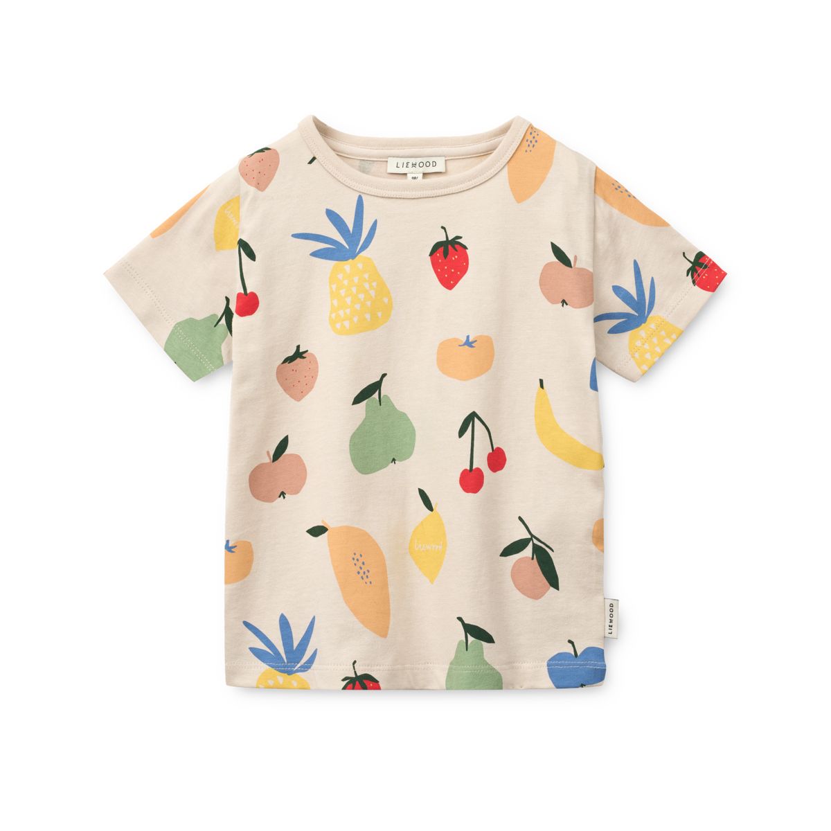 LIEWOOD APIA kortærmet t-shirt med print - Fruit / Sandy - T-shirt