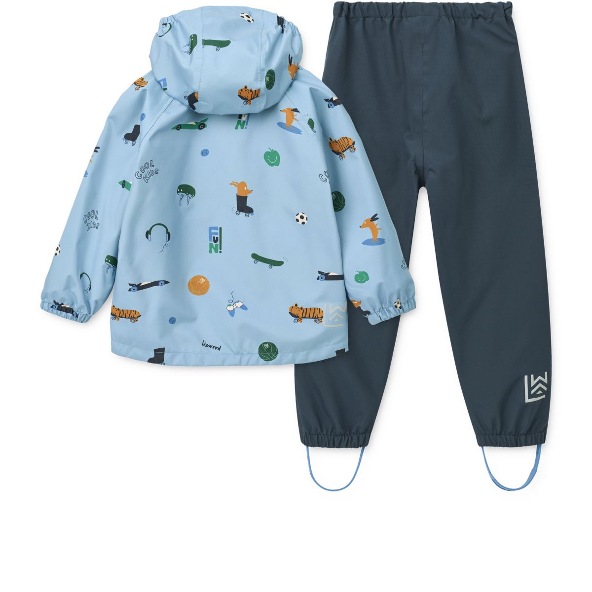 LIEWOOD Pedia Regntøjssæt - Fun / Beach blue - Sæt