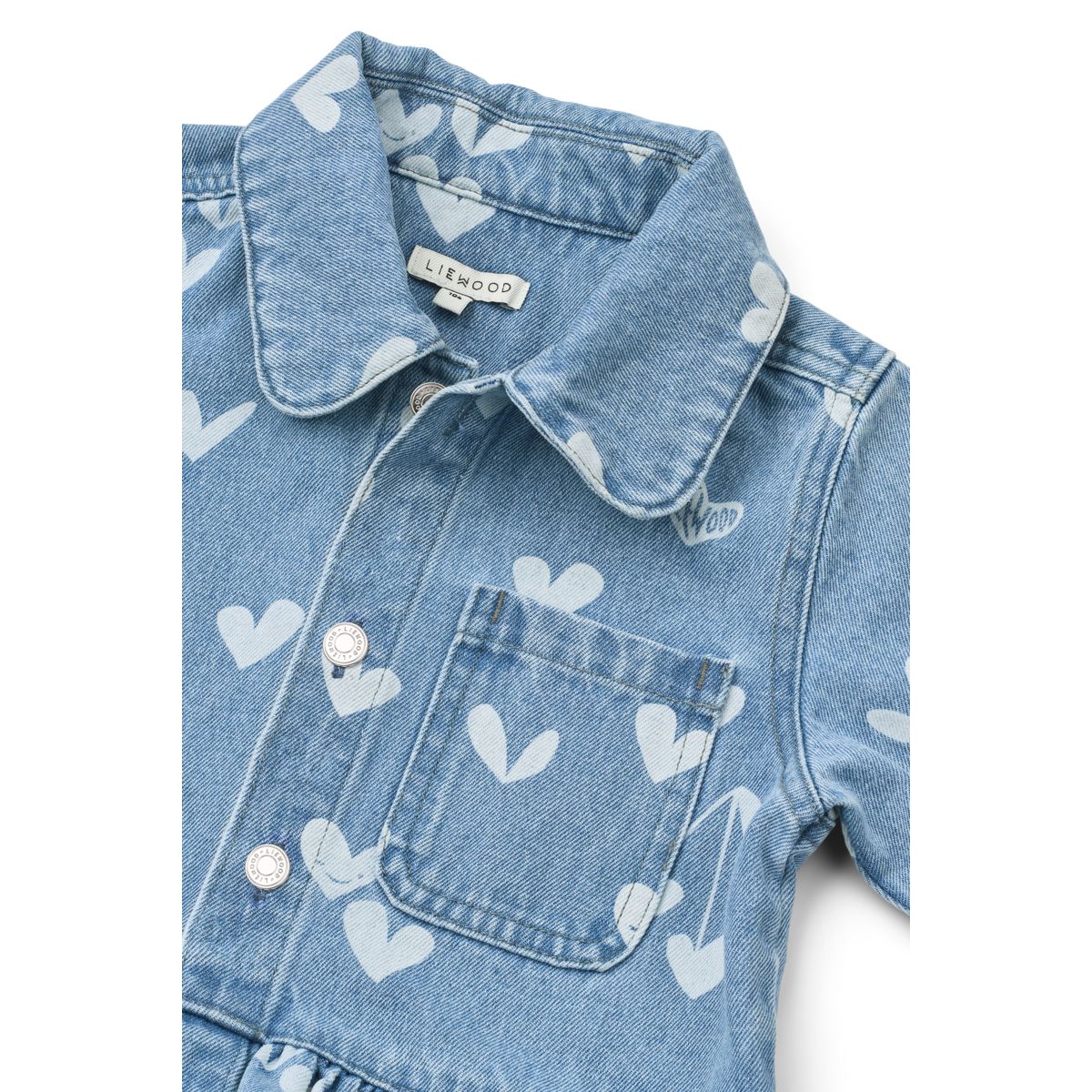 LIEWOOD KENZA Denimskjorte Med print - Sweethearts / light blue denim - Jakke