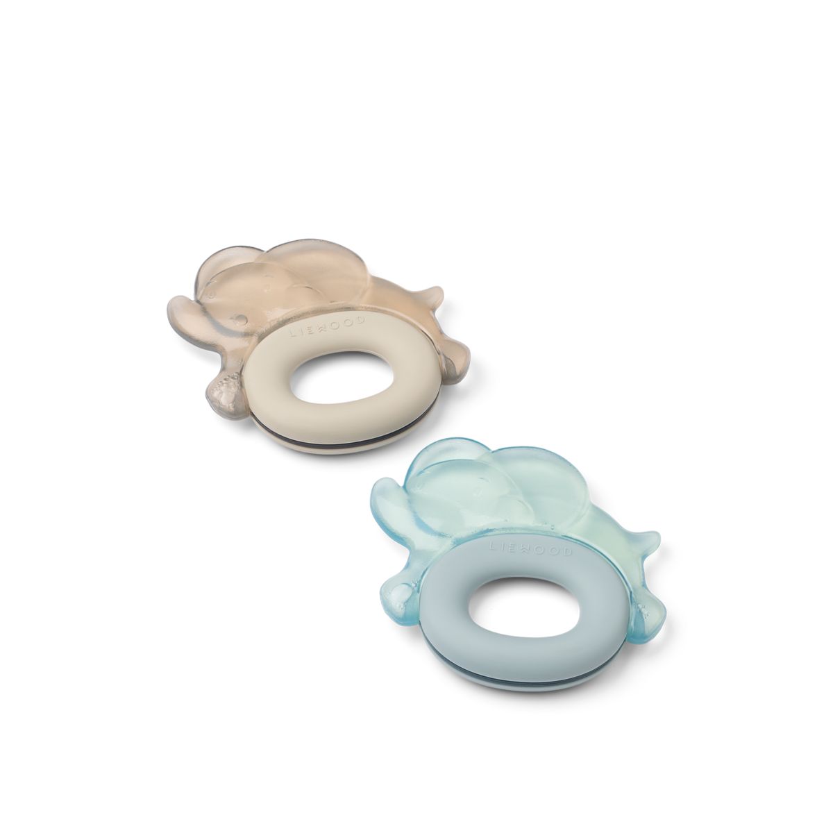 LIEWOOD Rita Kølende elefantbideringe 2 stk - Sandy / Dove blue - Bidering