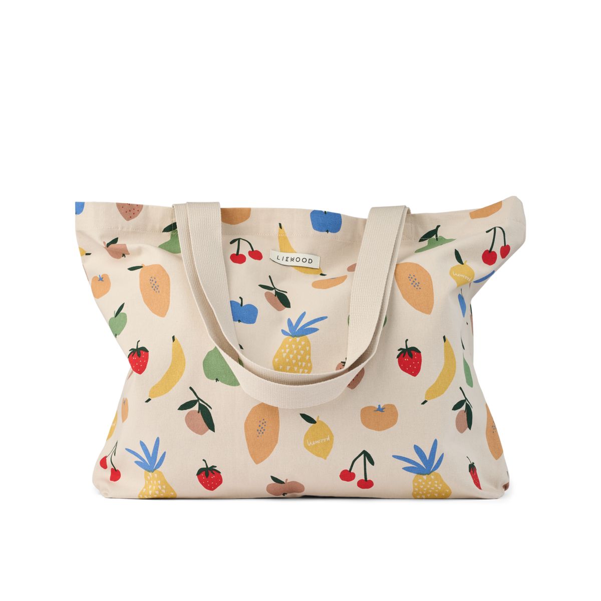 LIEWOOD Stor mulepose - Fruit / Sandy - Stofnet