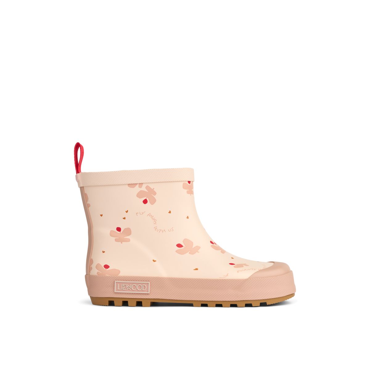 LIEWOOD Tekla kort regnstøvle med print - Mini Butterfly / Apple blossom - Gummistøvler