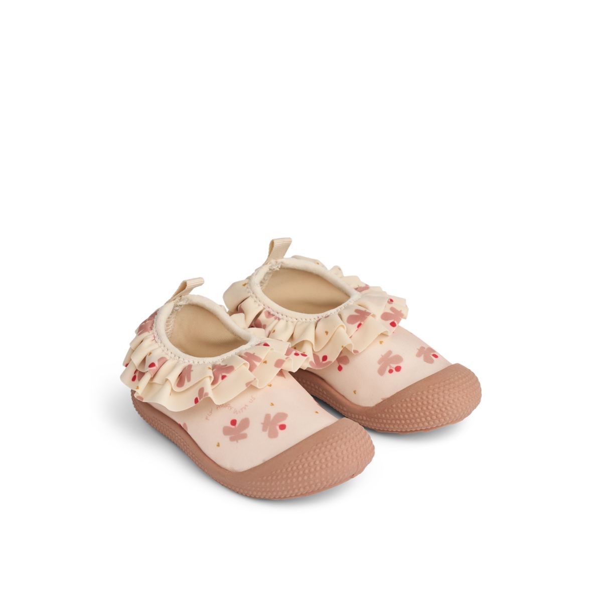LIEWOOD Sanjia Badesko med Flæsedetalje - Mini Butterfly / Apple blossom - SVØMMESKO