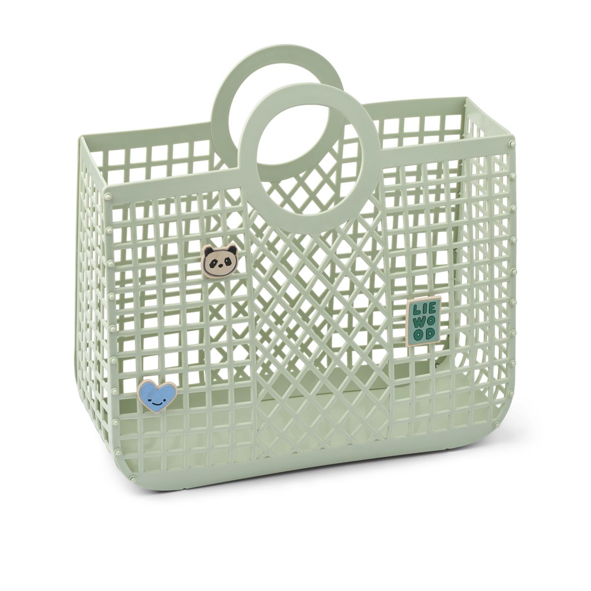 LIEWOOD BLOOM Kurv med charms - Light Peppermint - Kurvetaske