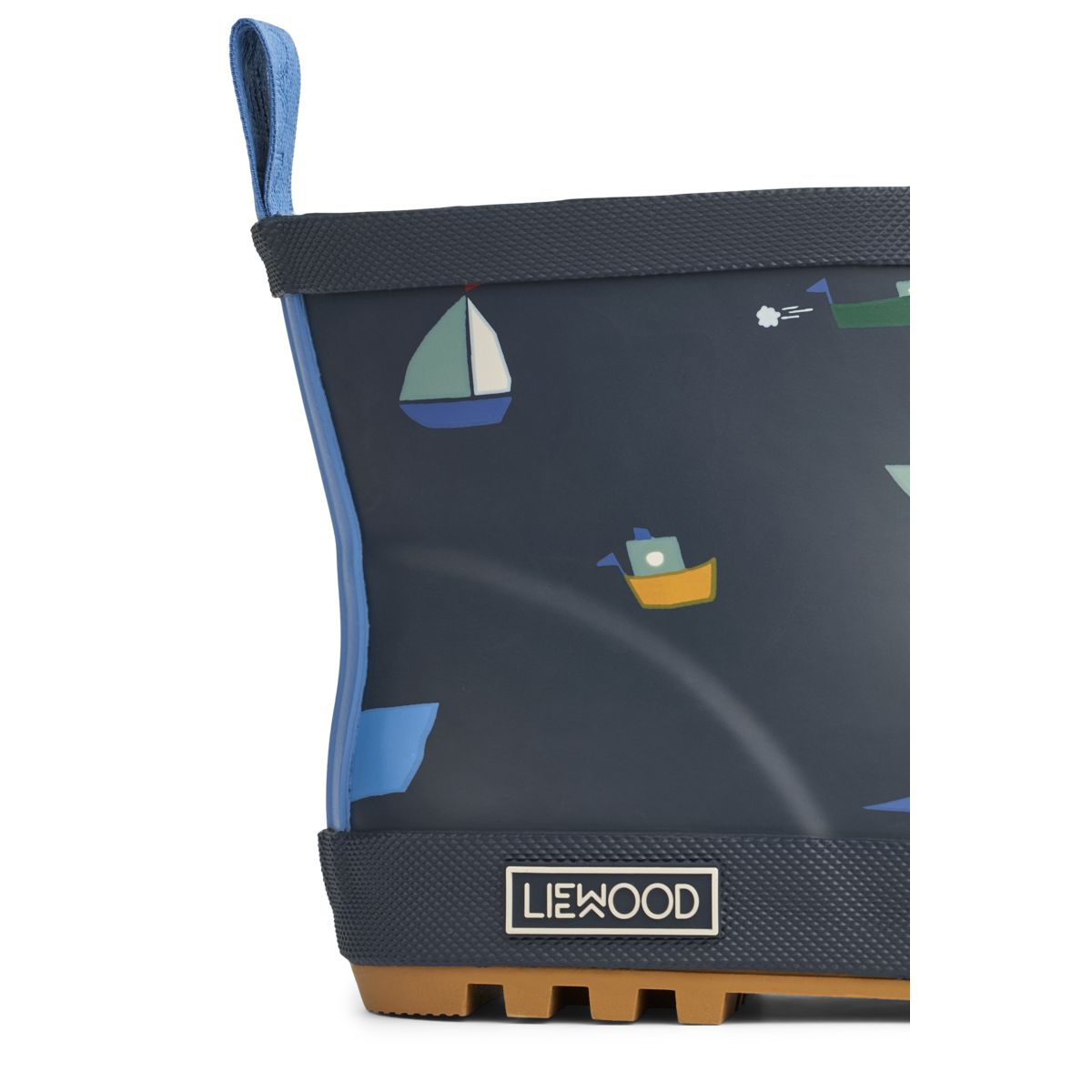 LIEWOOD Tekla kort regnstøvle med print - Sailing / Classic navy - Gummistøvler