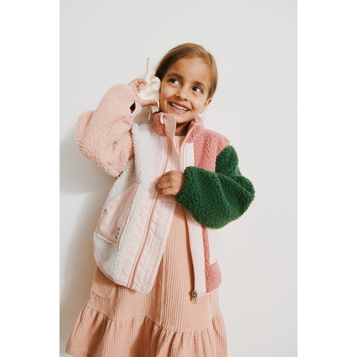 LIEWOOD Noam Fleecejakke - Dusty rose multi mix - Jakker