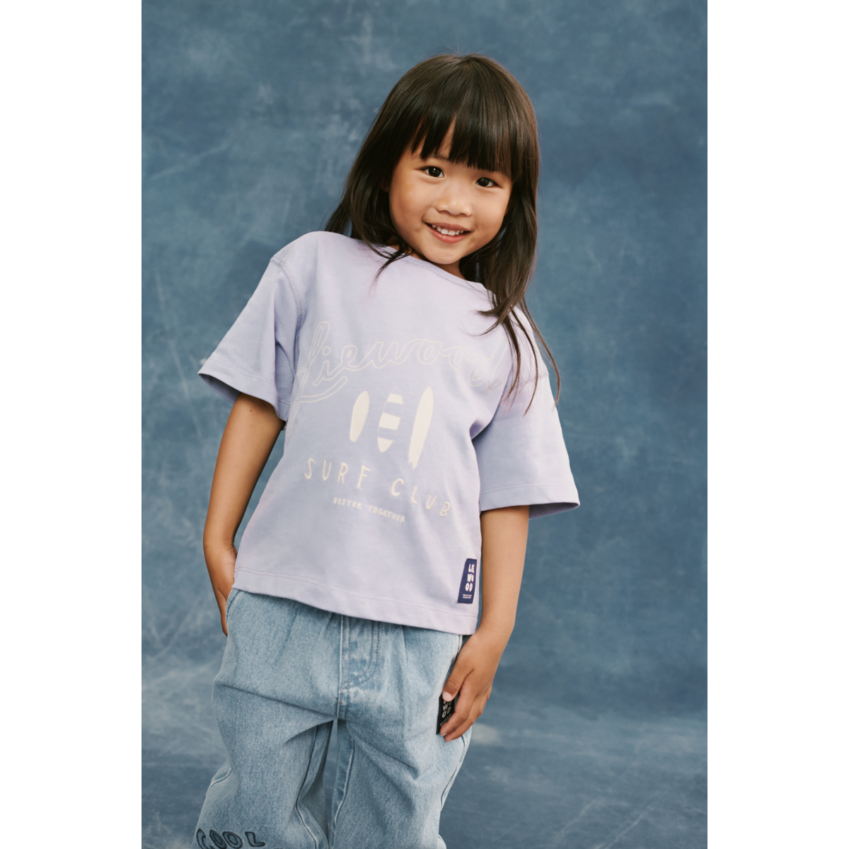 LIEWOOD TYLER Kortærmet T-shirt - Surf / Dusty lavender - T-shirt