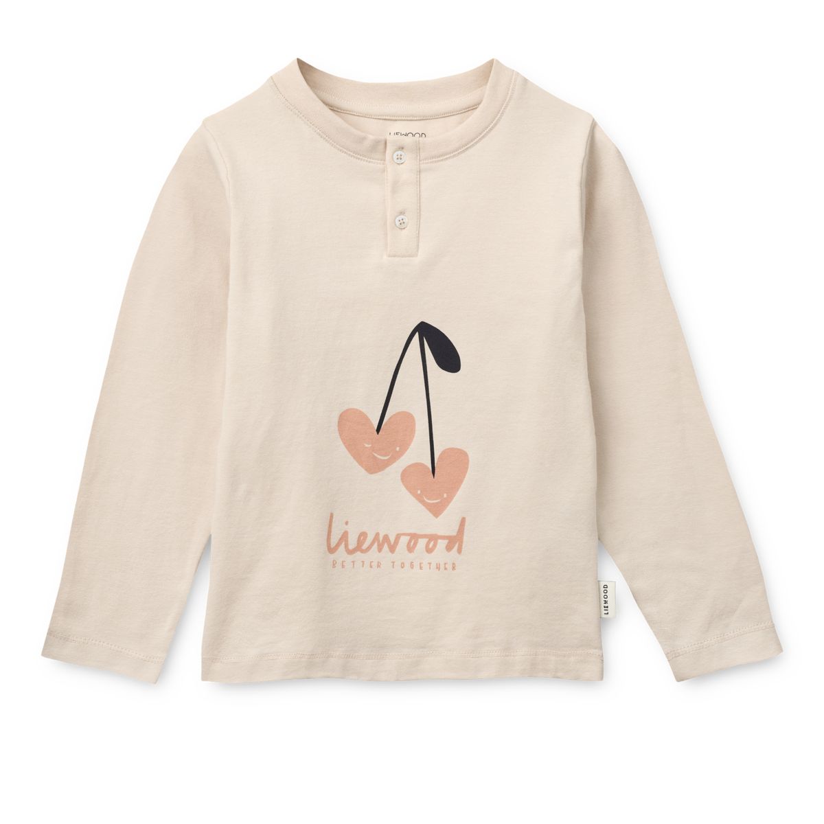 LIEWOOD WILHELM Pyjamas Med Print - Heart / Sweetheart / Pale tuscany / mix - Pyjamassæt