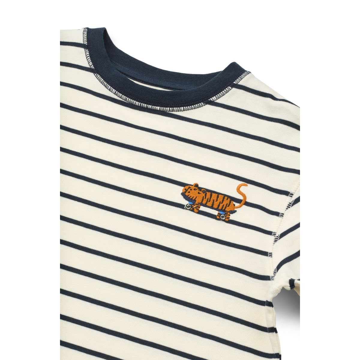LIEWOOD TYLER Stribet Langærmet T-shirt - Y/D stipes Classic navy / Creme de la creme - T-shirt