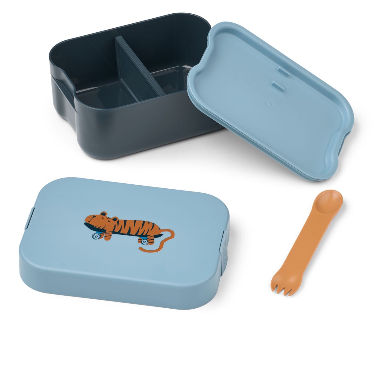LIEWOOD KAMIL Madkasse - Tiger / Beach blue - Madkasse