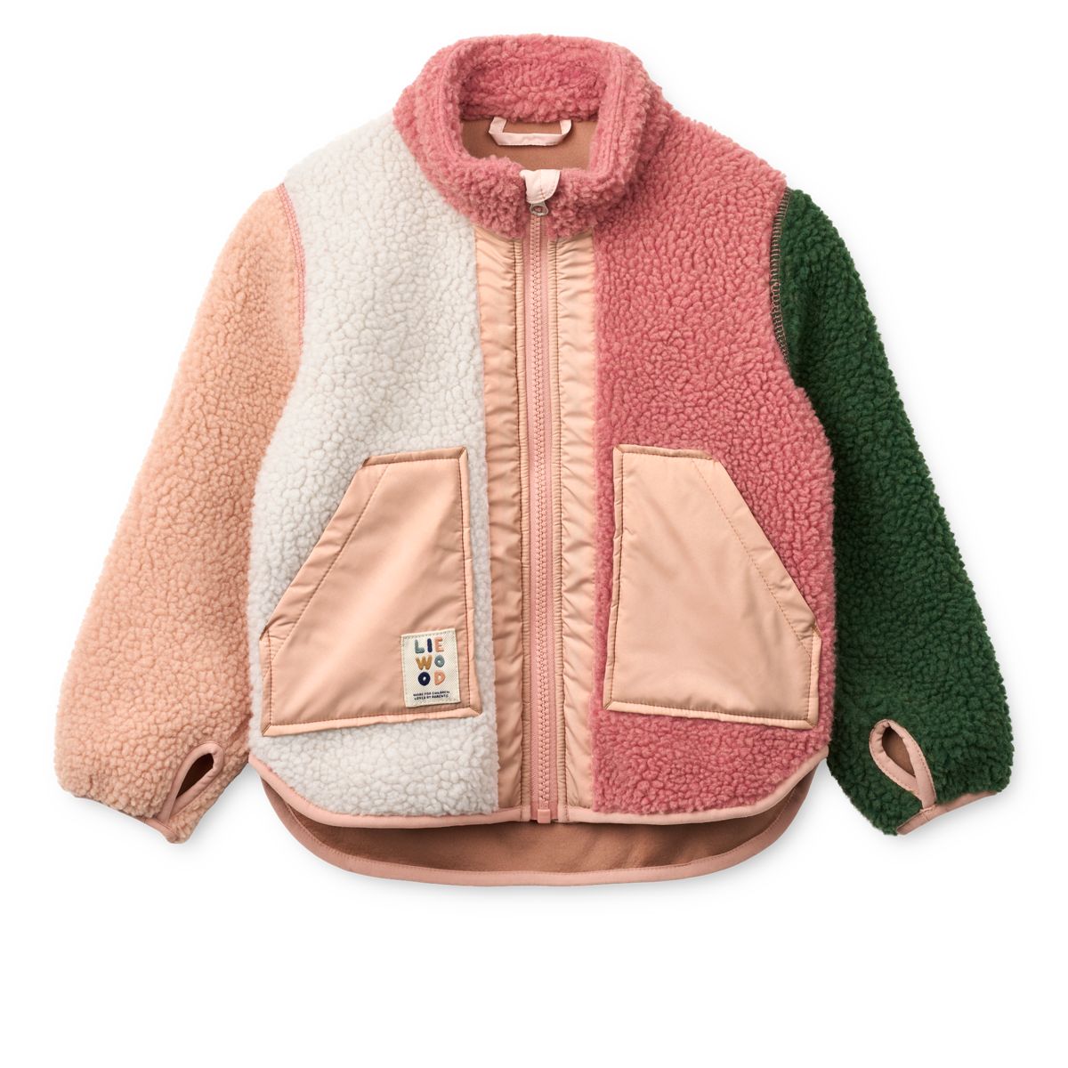 LIEWOOD Noam Fleecejakke - Dusty rose multi mix - Jakker
