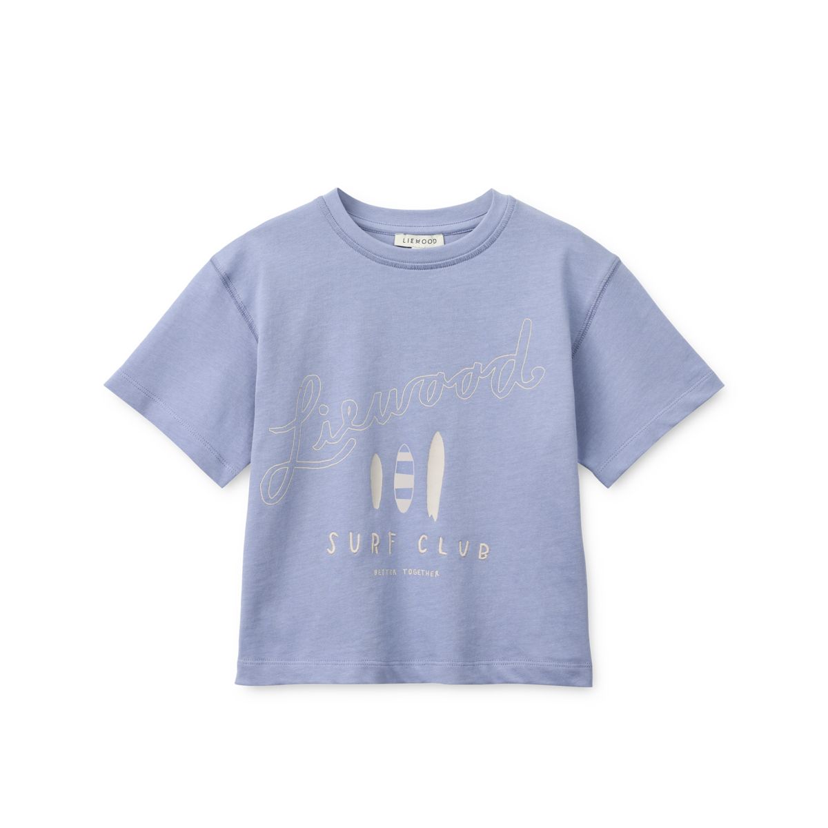 LIEWOOD TYLER Kortærmet T-shirt - Surf / Dusty lavender - T-shirt