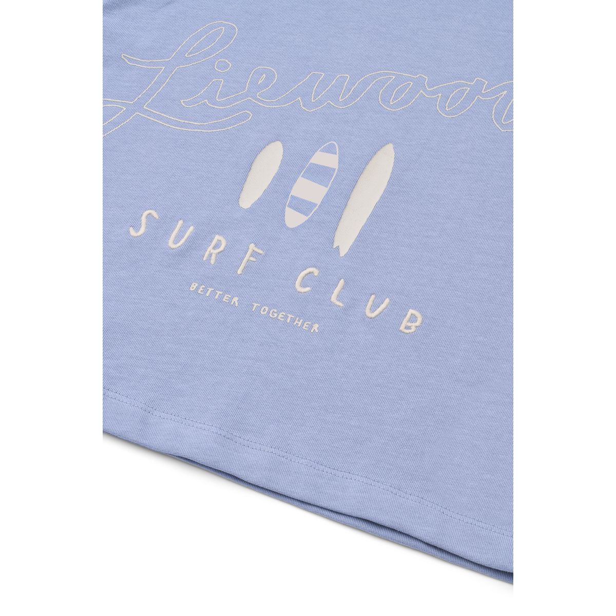 LIEWOOD TYLER Kortærmet T-shirt - Surf / Dusty lavender - T-shirt