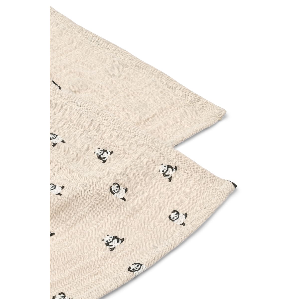 LIEWOOD Lewis stofbleer 2 stk - Mini panda / Sandy mix - Stofbleer