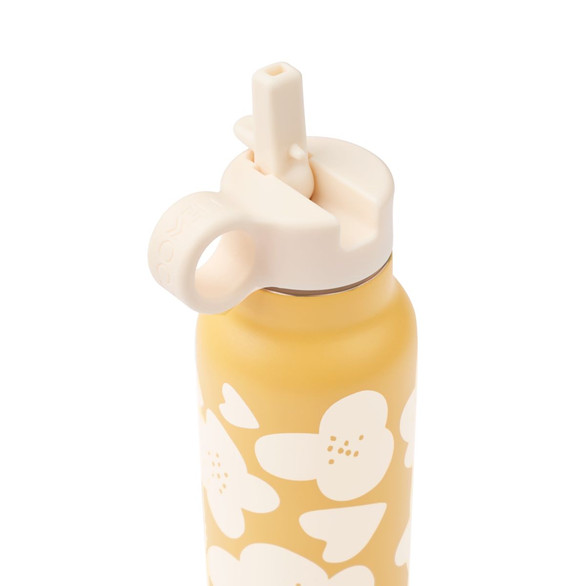 LIEWOOD Falk Vandflaske 350 Ml - Flower / Lemon yellow - Vandflaske