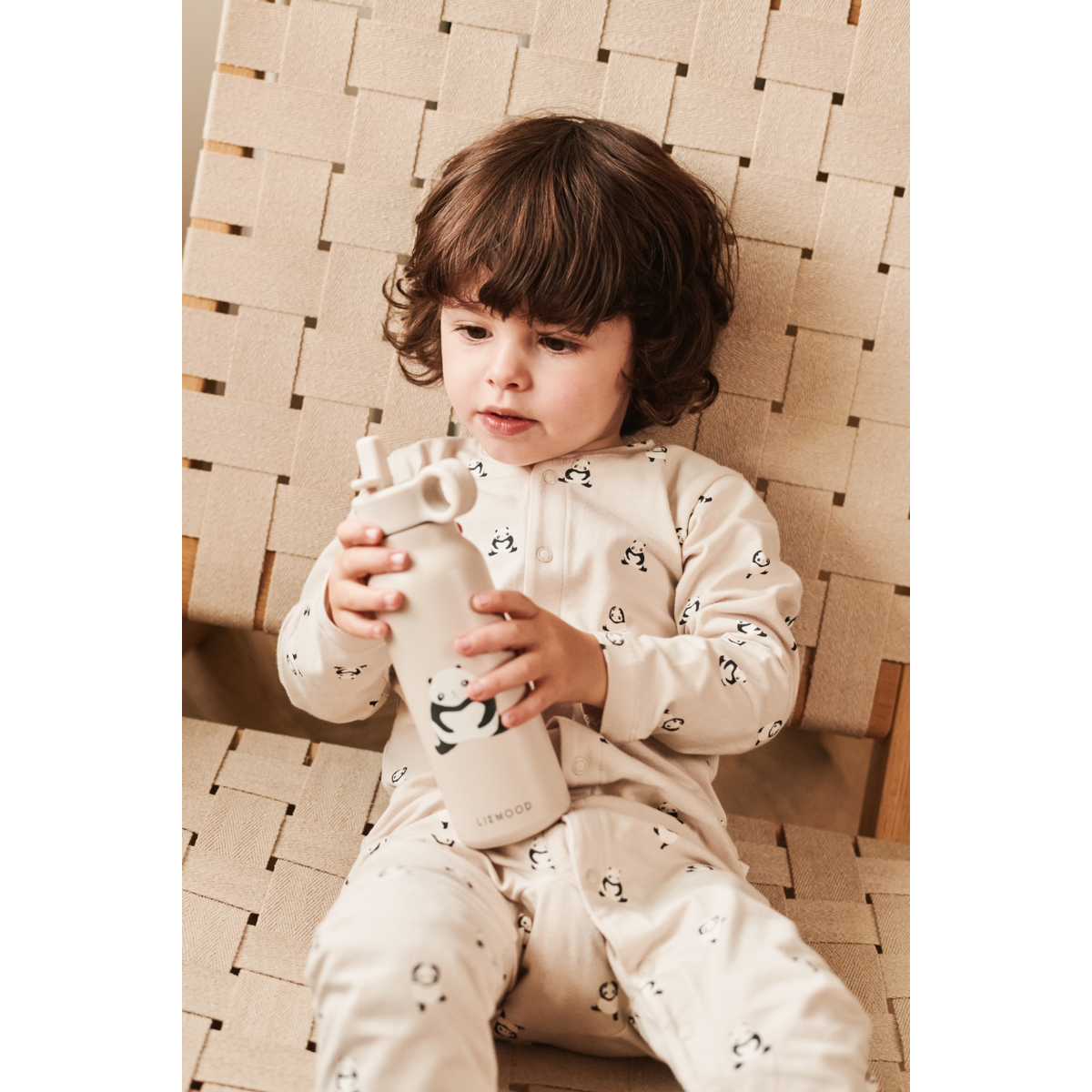LIEWOOD BIRK Mønstret Natdragt - Mini panda / Sandy - Pyjamas Jumpsuits