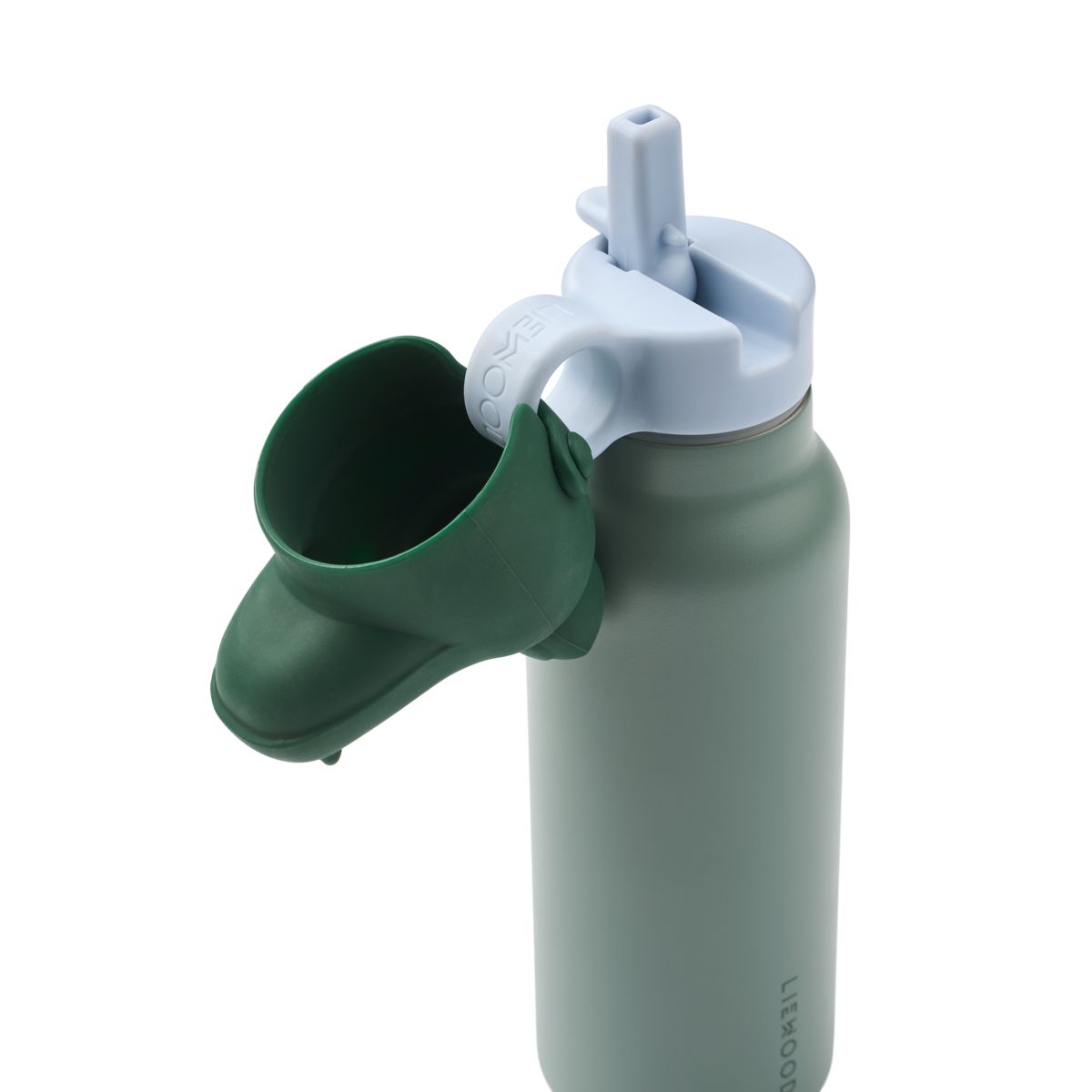 LIEWOOD FALK vandflaske med krokodillelåg 350 ml - Peppermint / Garden green - Vandflaske