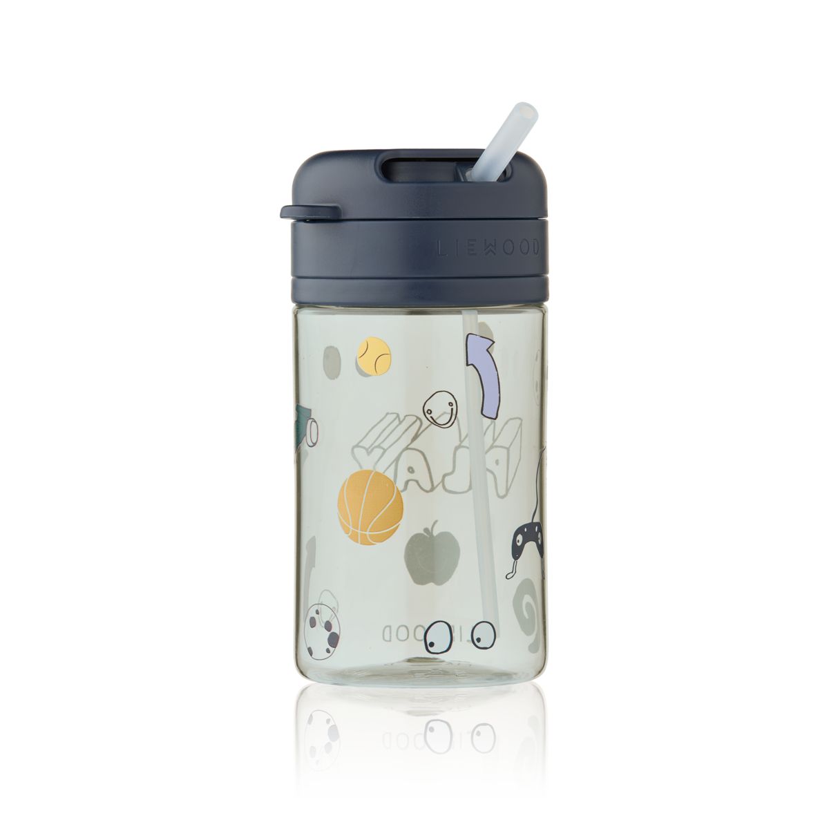 LIEWOOD PAVIA tritan kop med sugerør 500 ml - Play / Dusty Peppermint - Kop