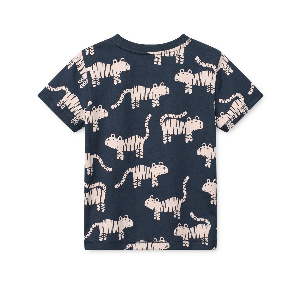 LIEWOOD FRANCIS kortærmet t-shirt med print - Tiger / Classic navy - T-shirt