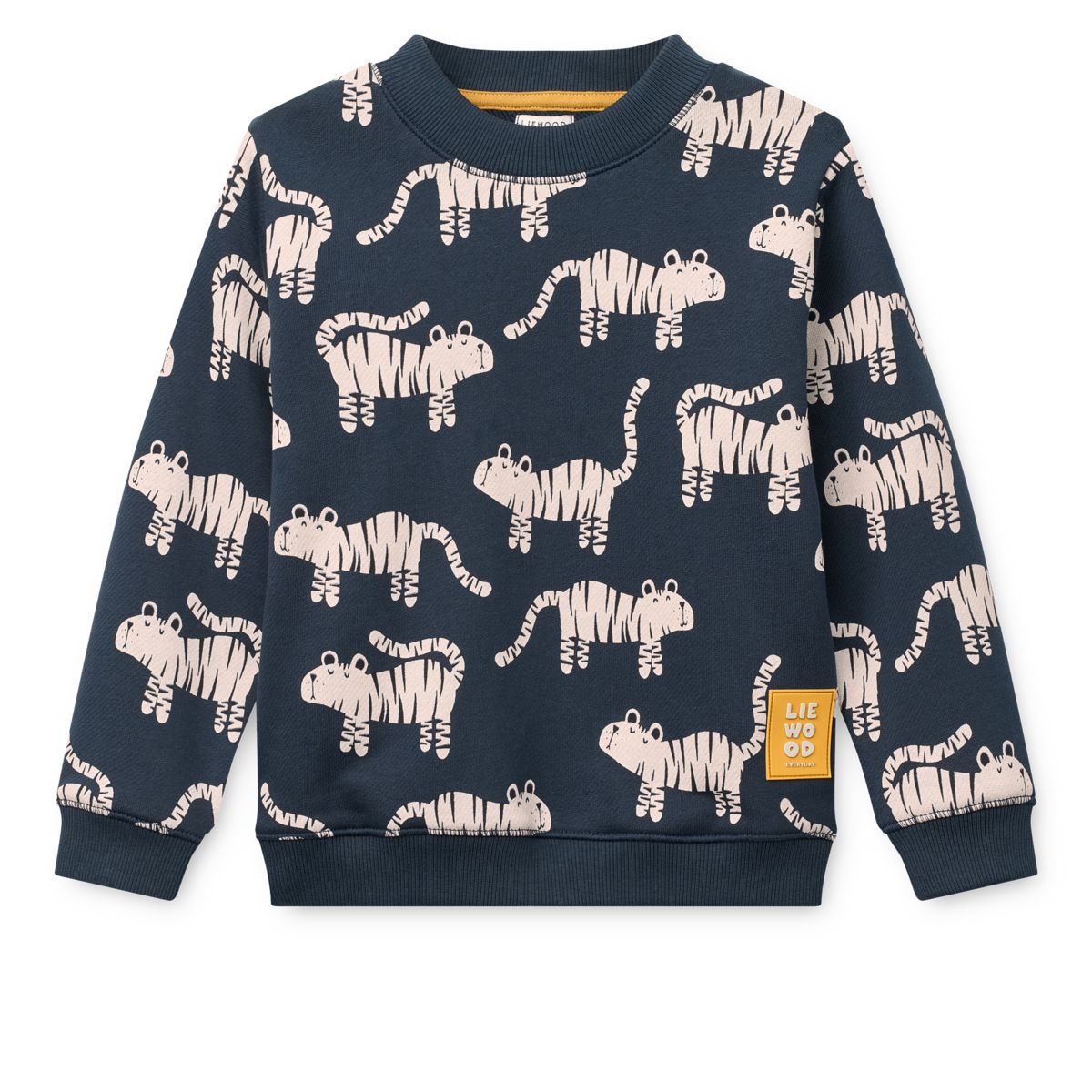 LIEWOOD RIDLEY sweatshirt med print - Tiger / Classic navy - Sweatshirts