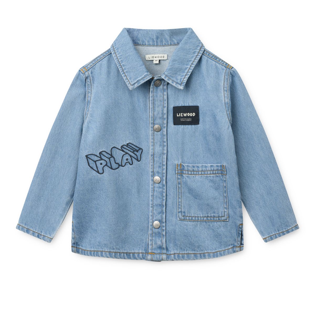 LIEWOOD GREG skjorte i lys denim - Play / Denim - Trøjer