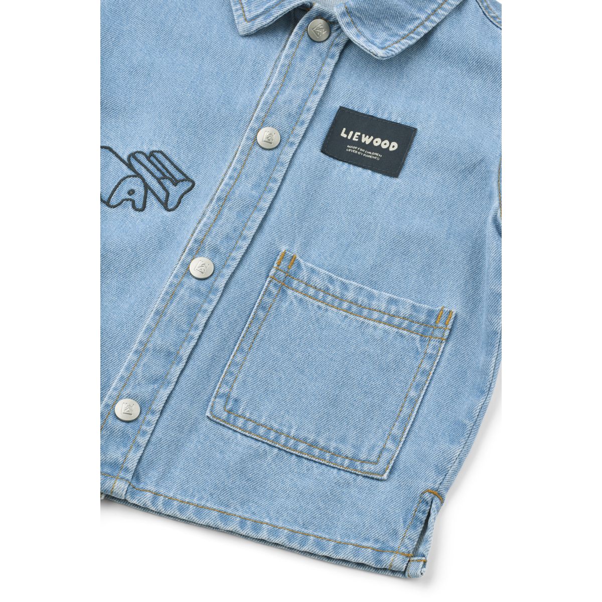 LIEWOOD GREG skjorte i lys denim - Play / Denim - Trøjer