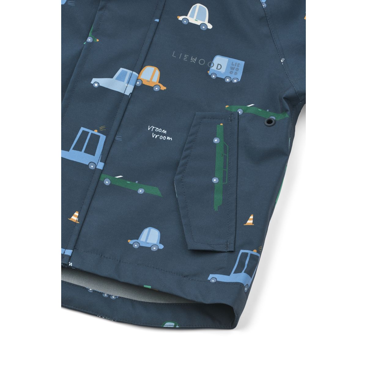 LIEWOOD Manu Regntøjssæt - Cars / Classic navy - Sæt
