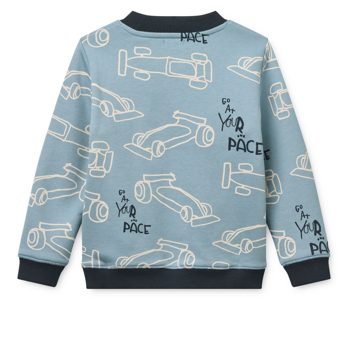 LIEWOOD RIDLEY sweatshirt med print - Race cars / Beach blue - Sweatshirts